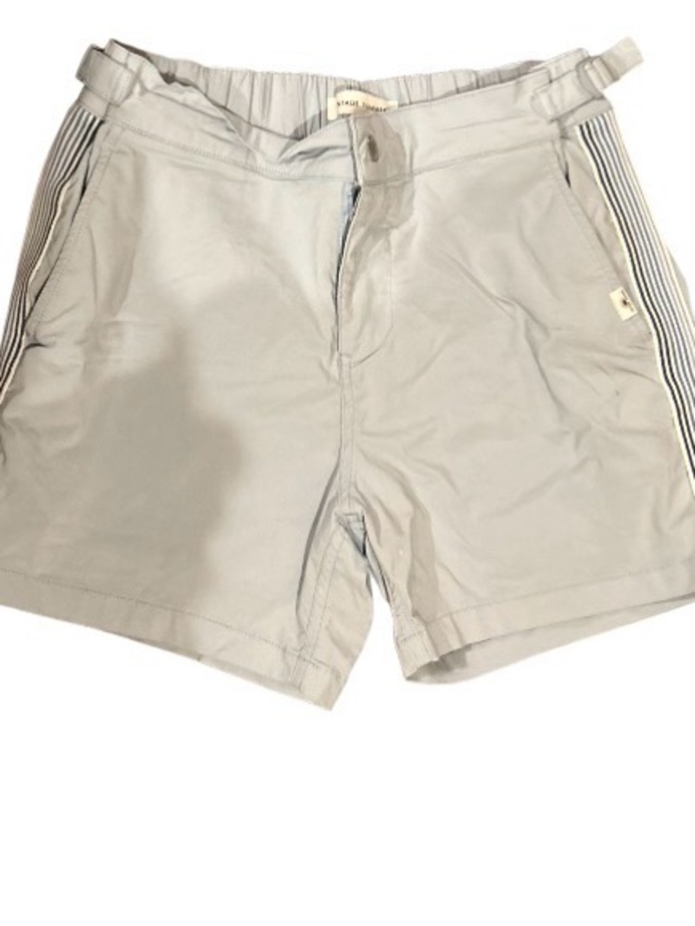 Light Gray women’s  Casual Shorts with Side Stripe Womens swim trunks